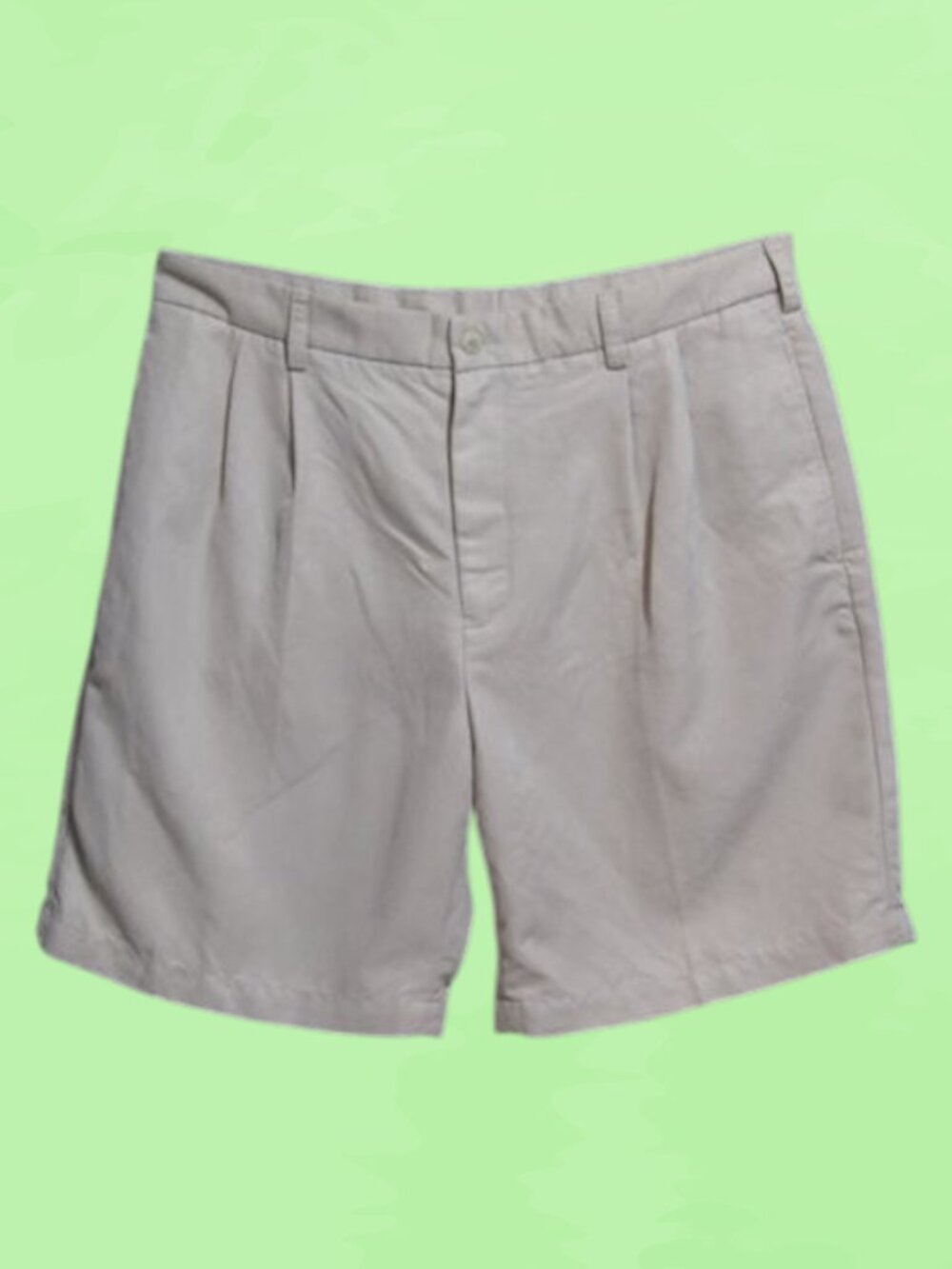 Cypress Club size 36 mens shorts color beige front pleats